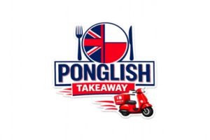 Ponglish Takeaway logo design e1771326598843
