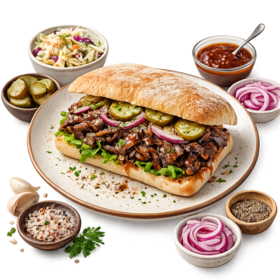 Beef Brisket Ciabatta Sandwich