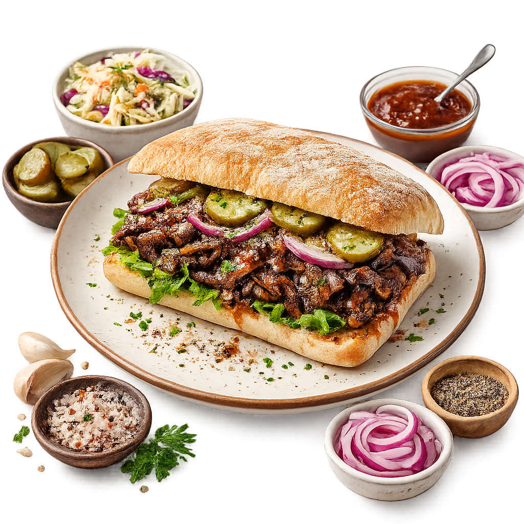 Beef Brisket Ciabatta Sandwich