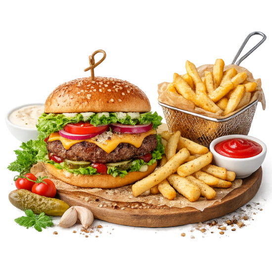 Cheeseburger And Fries