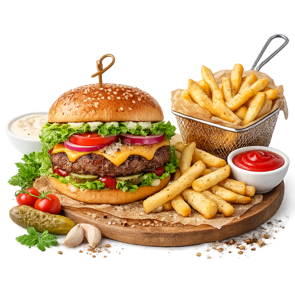 Cheeseburger And Fries