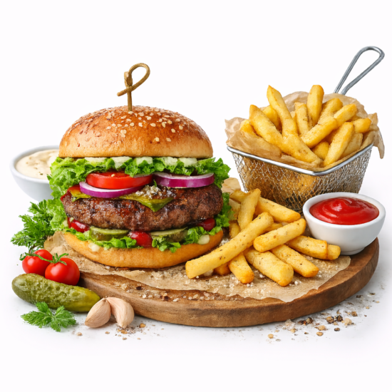 Beefburger And Fries