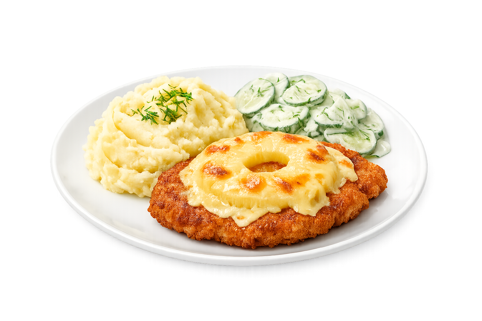 Kotlet Schabowy z Ananasem i Serem