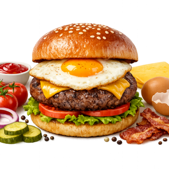 Cheesey Egg Burger