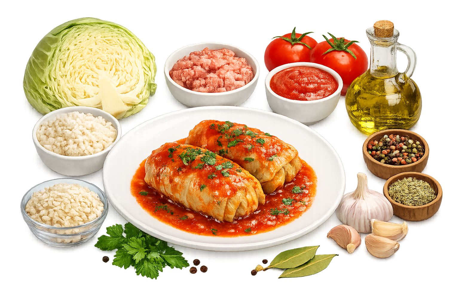 Golabki z Sosem Pomidorowym