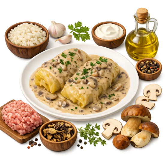 Golabki z Sosem Grzybowym